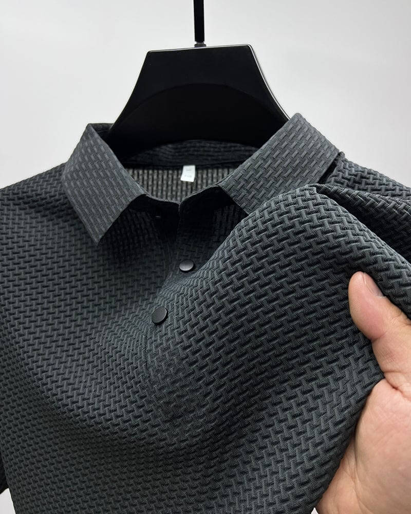 ARON – Textured Men's Polo-Shirt