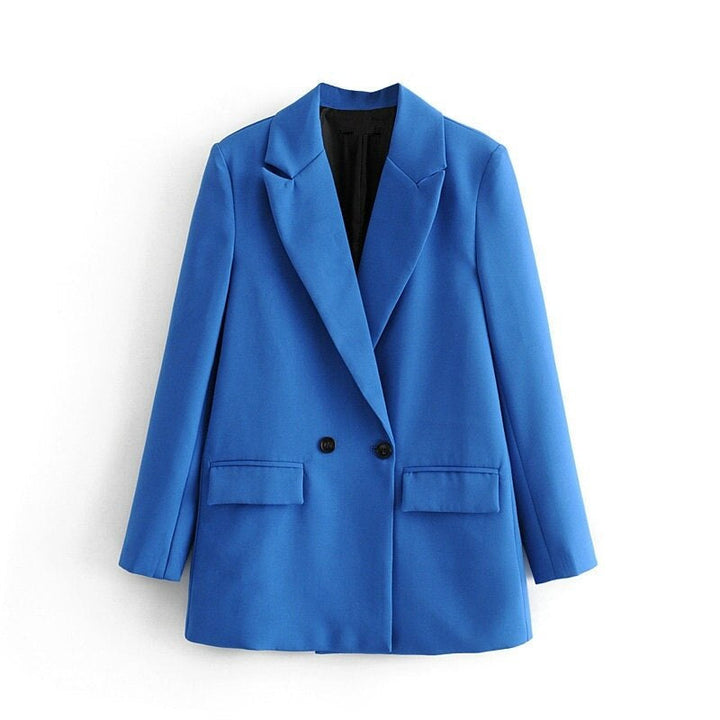 TRAF - Women's Longline Blazer with Slim Fit
