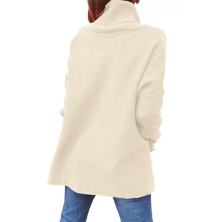 ELENA – Women’s Knitted Stand Collar Sweater