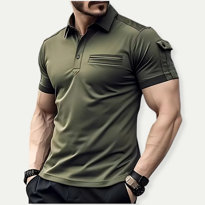 EDISON – Tactical Muscle-Fit Polo Shirt