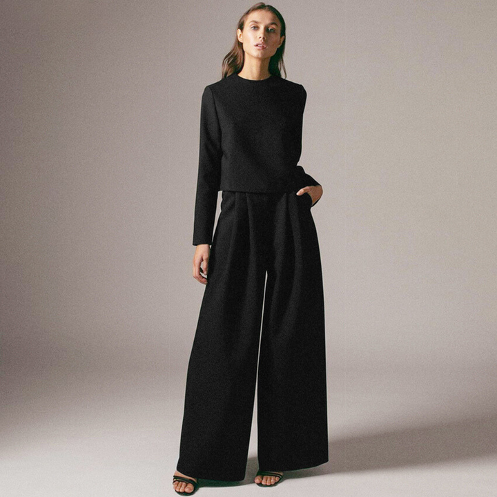 ELLIAN - Women's Two-Piece Palazzo Set