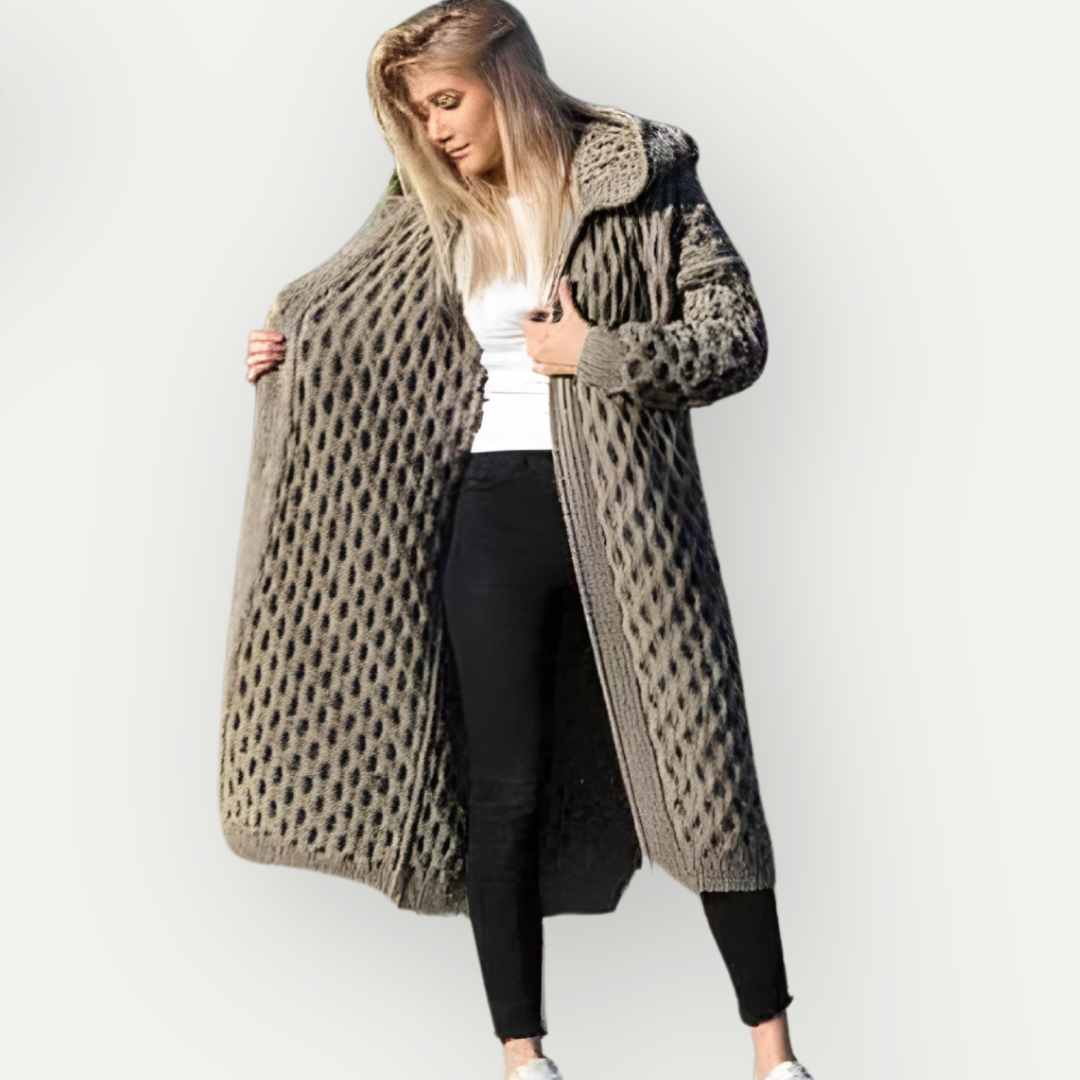 SAIR - Women's Wool Hoodie Cardigan