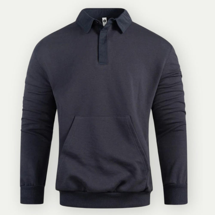 JONAS – Men’s Collared Pullover Sweatshirt