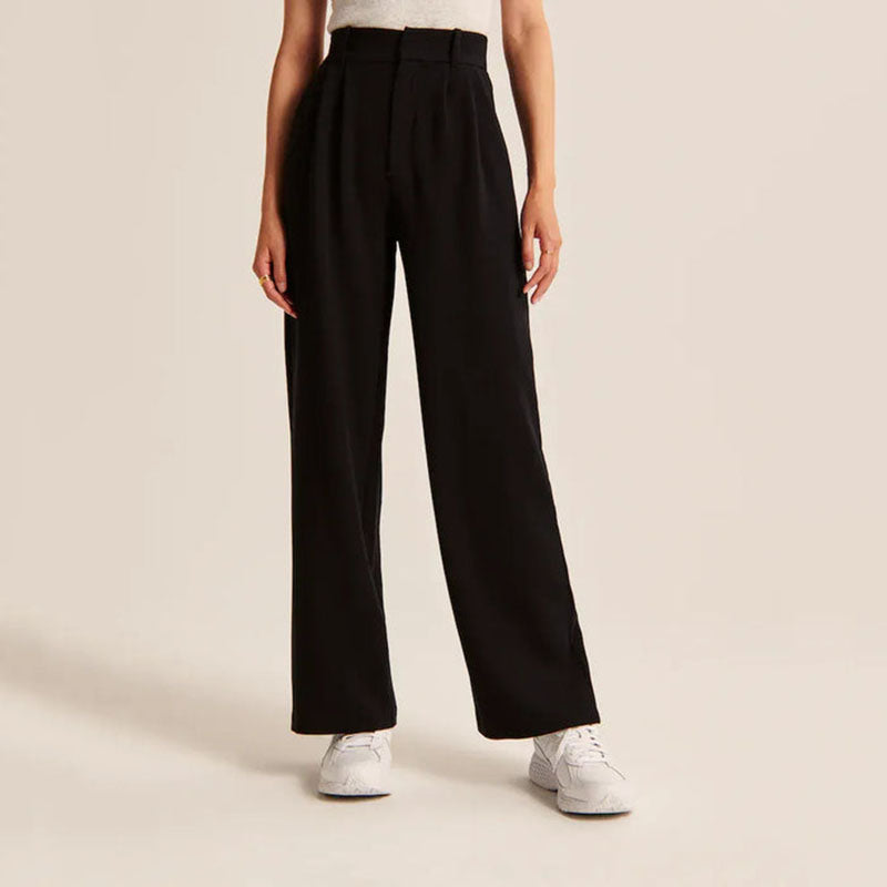 ELARA – Women's High-Waist Wide-Leg Trousers