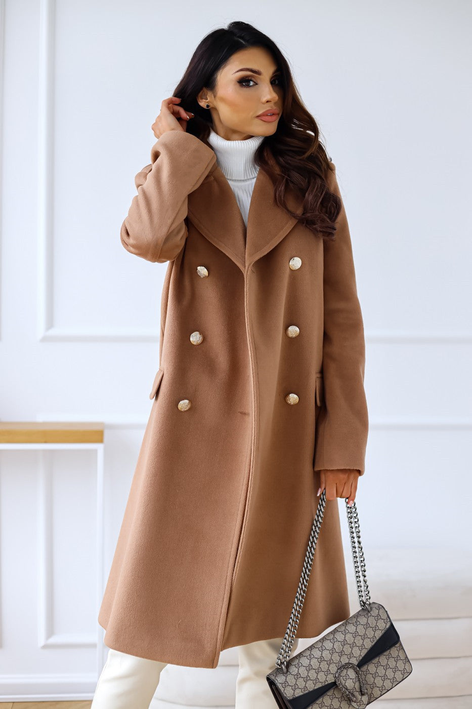 ILONA – Double Breasted Vegan Wool Coat