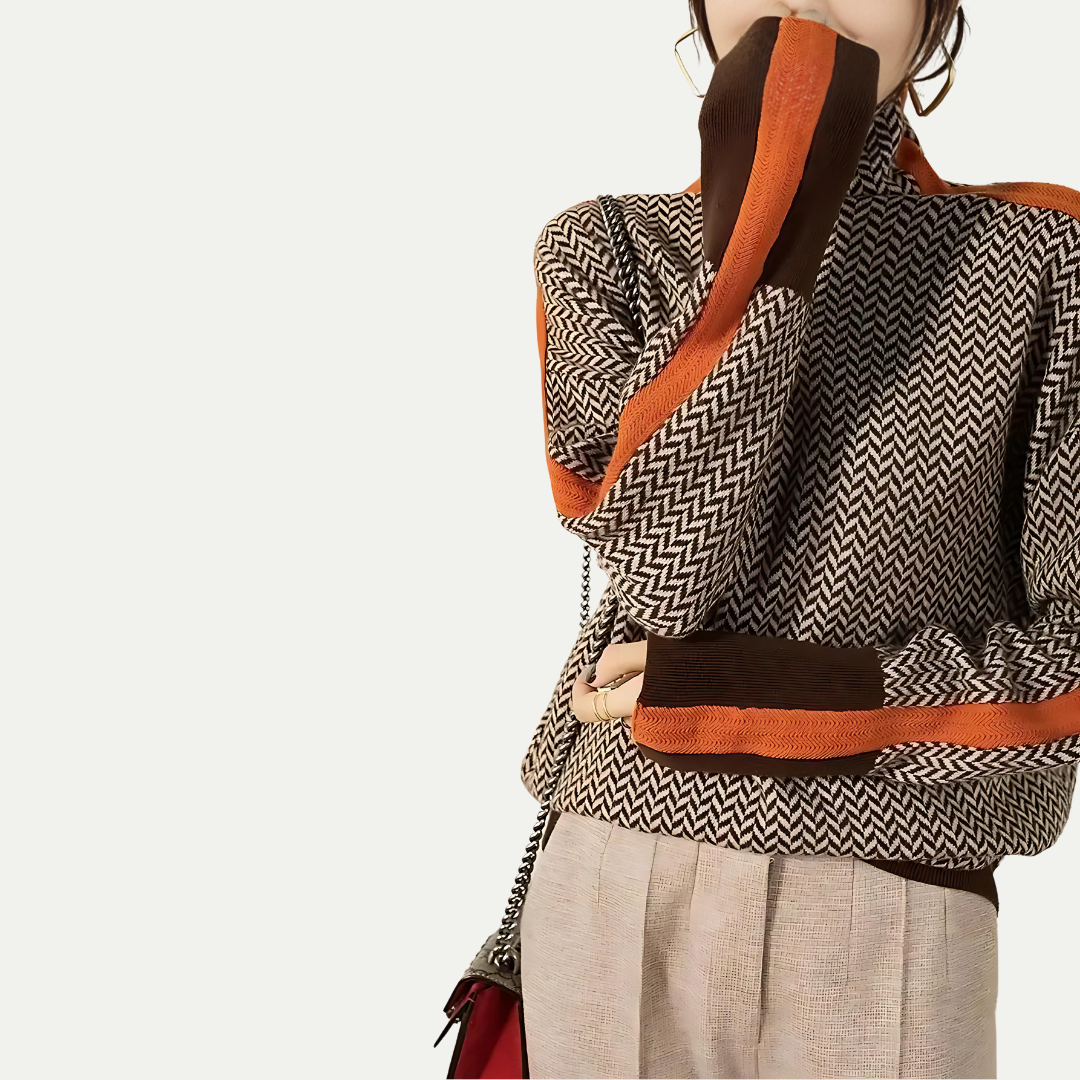 MABELL – Ribbed Turtleneck Knit