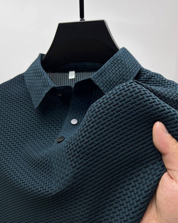 ARON – Textured Men's Polo-Shirt