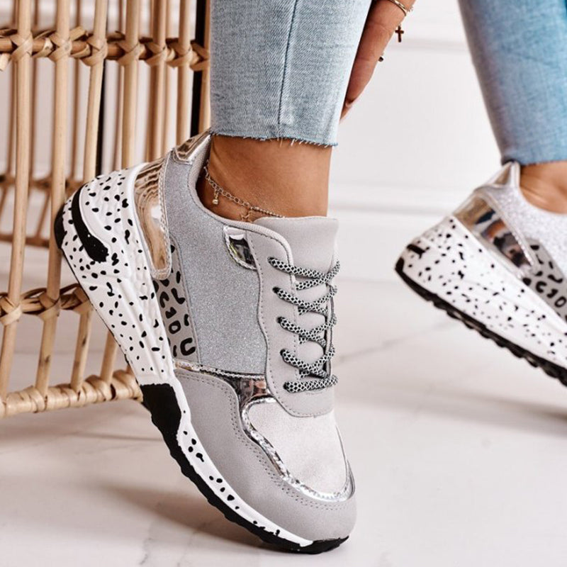 VIR - Women's Multi-Print Leopard Sneakers