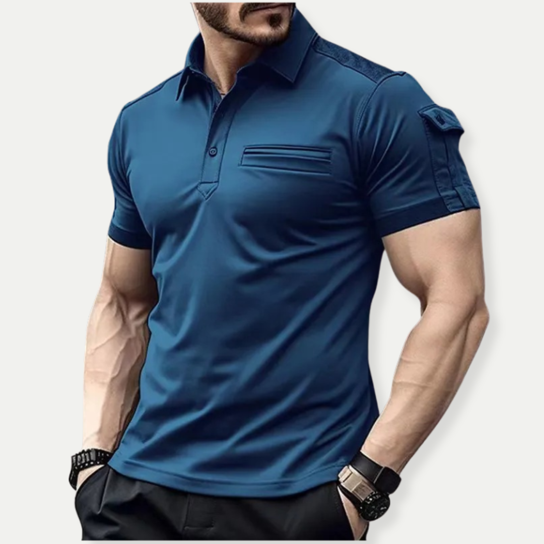 EDISON – Tactical Muscle-Fit Polo Shirt