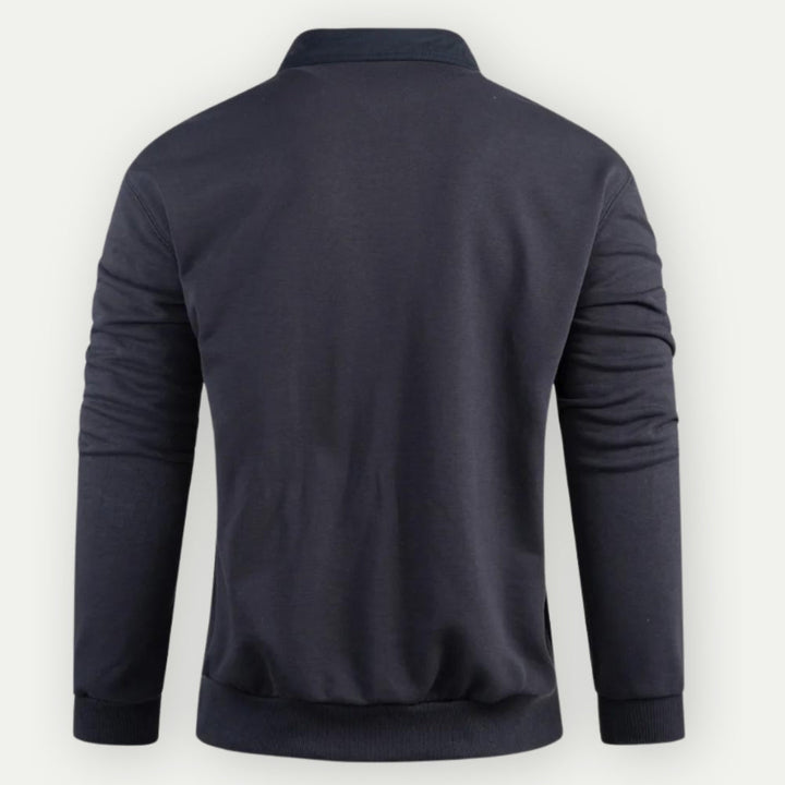 JONAS – Men’s Collared Pullover Sweatshirt