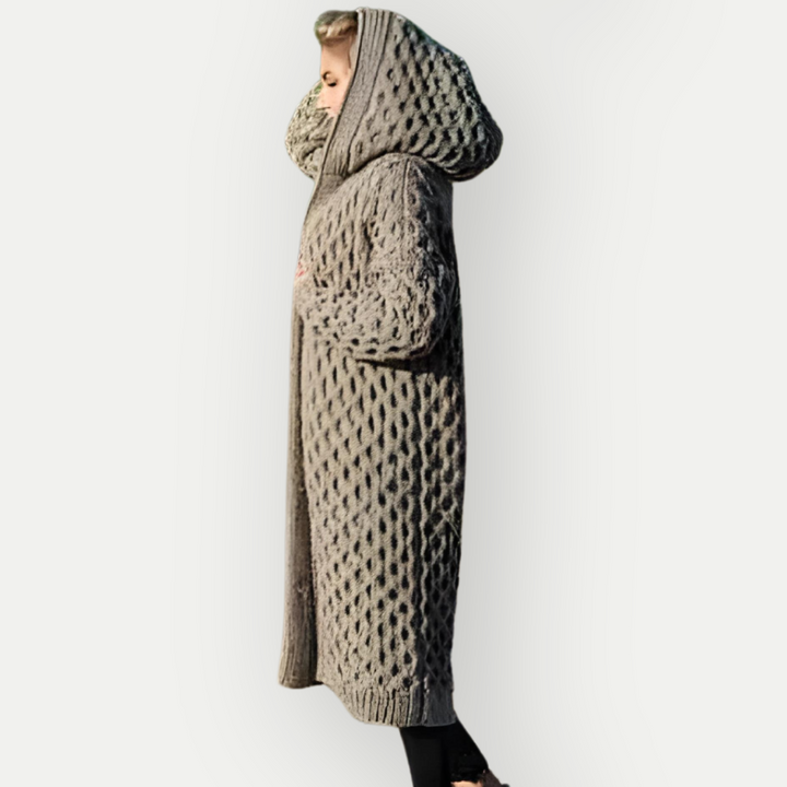 SAIR - Women's Wool Hoodie Cardigan