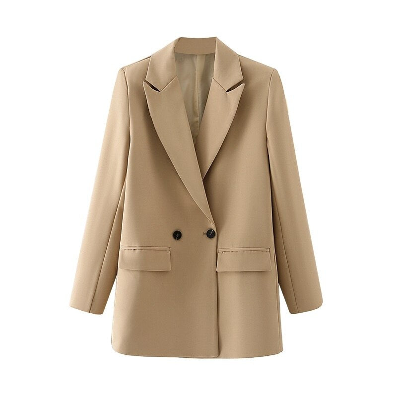TRAF - Women's Longline Blazer with Slim Fit
