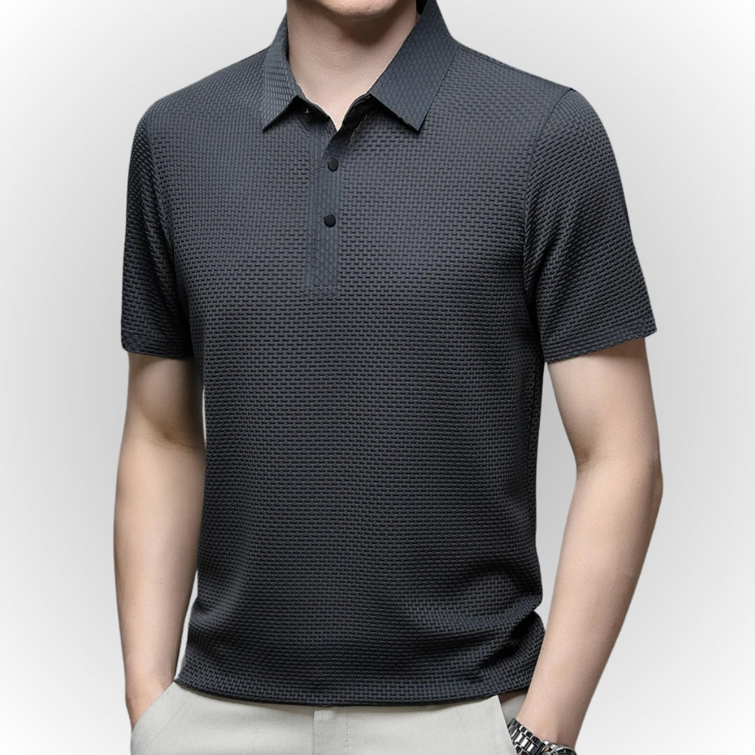 ARON – Textured Men's Polo-Shirt