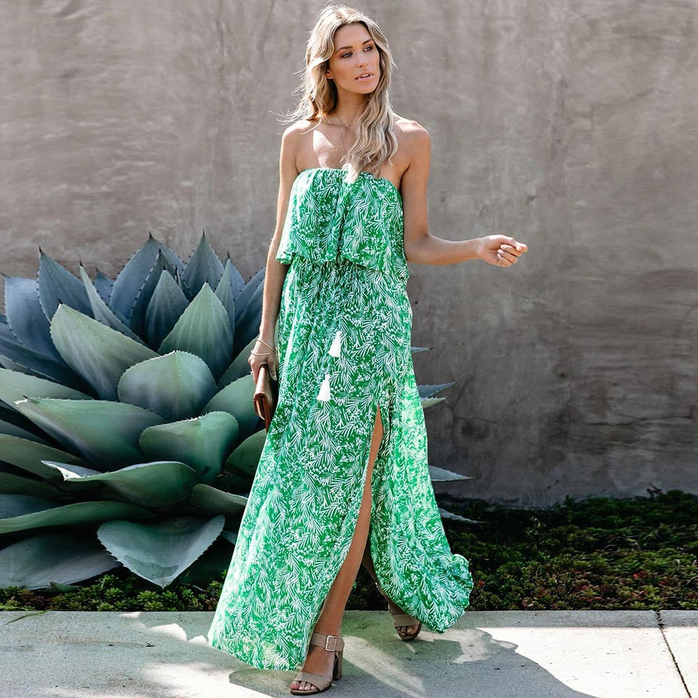SAYLA – Maxi Dress with Side Slit