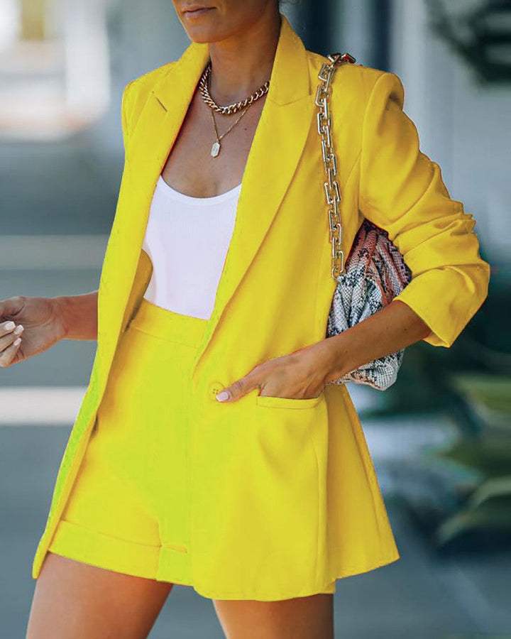 VERENE – Women's Blazer & Shorts Power Set