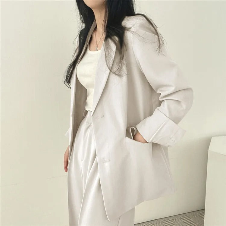 PLAIN – Women’s Blazer and Pants Two-Piece Set