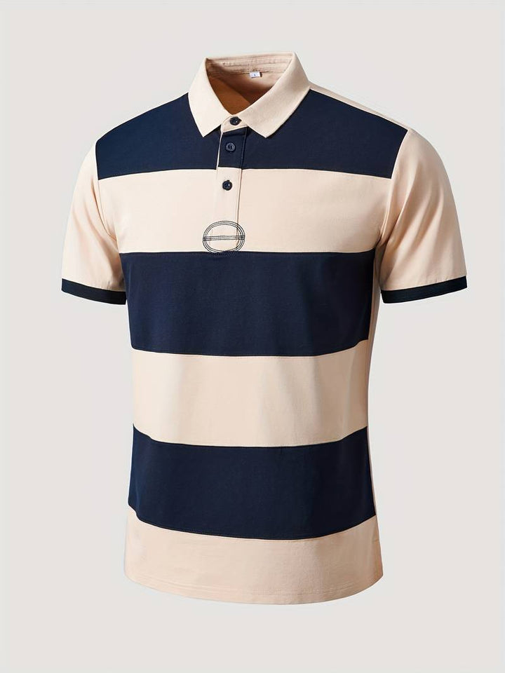 CRUZ – Men's Nautical Striped Polo