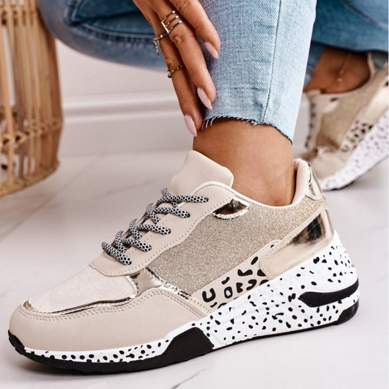 VIR - Women's Multi-Print Leopard Sneakers