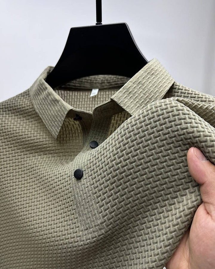 ARON – Textured Men's Polo-Shirt