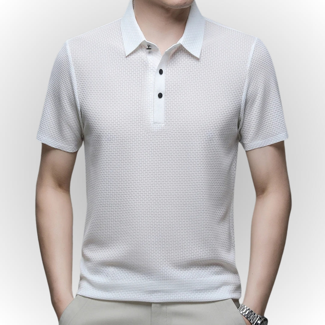 ARON – Textured Men's Polo-Shirt
