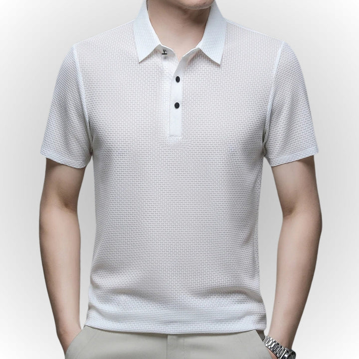 ARON – Textured Men's Polo-Shirt
