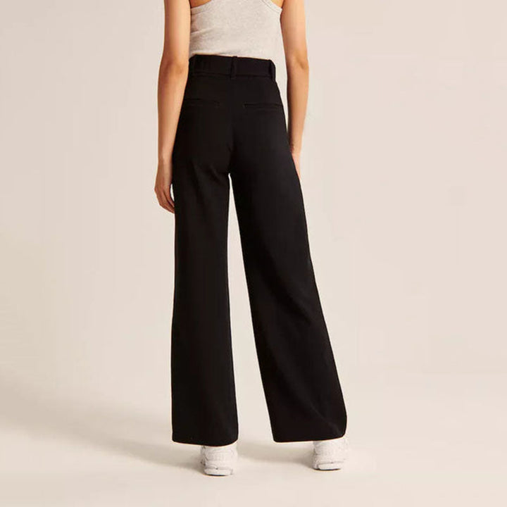ELARA – Women's High-Waist Wide-Leg Trousers