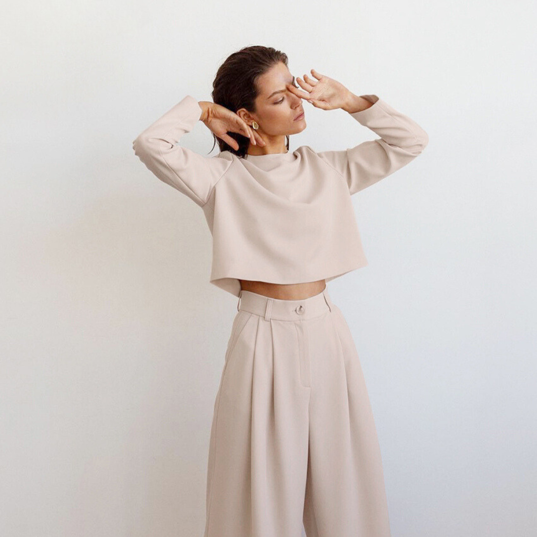 ELLIAN - Women's Two-Piece Palazzo Set