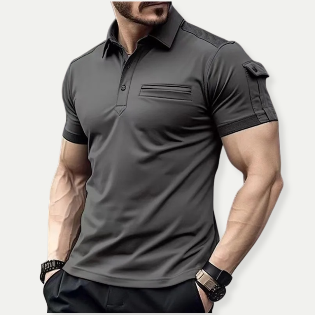 EDISON – Tactical Muscle-Fit Polo Shirt