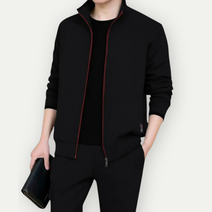 LEONO - Men's Zip Tracksuit Set with Soft Fabric