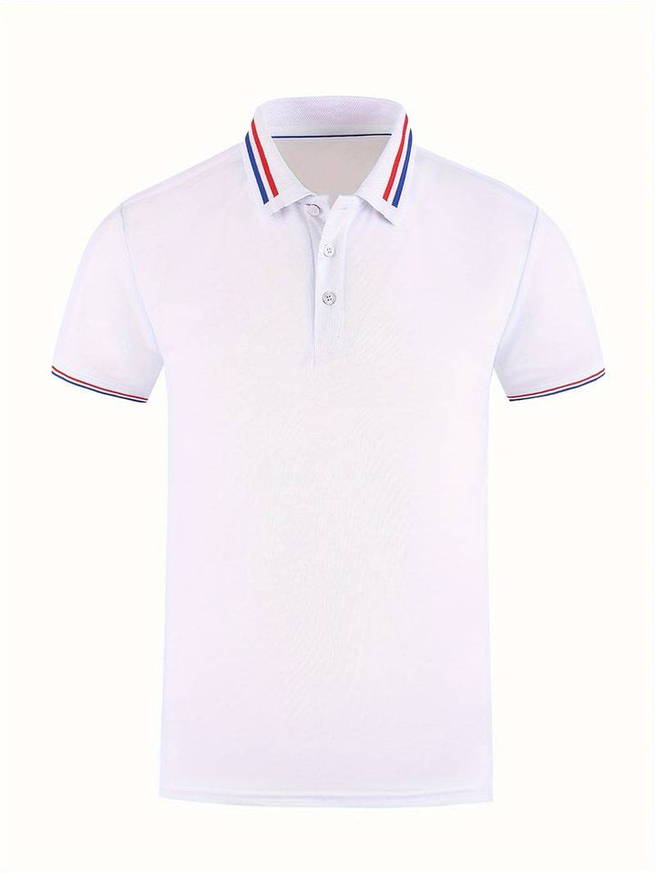 DASH - Men’s Striped Trim Polo Shirt