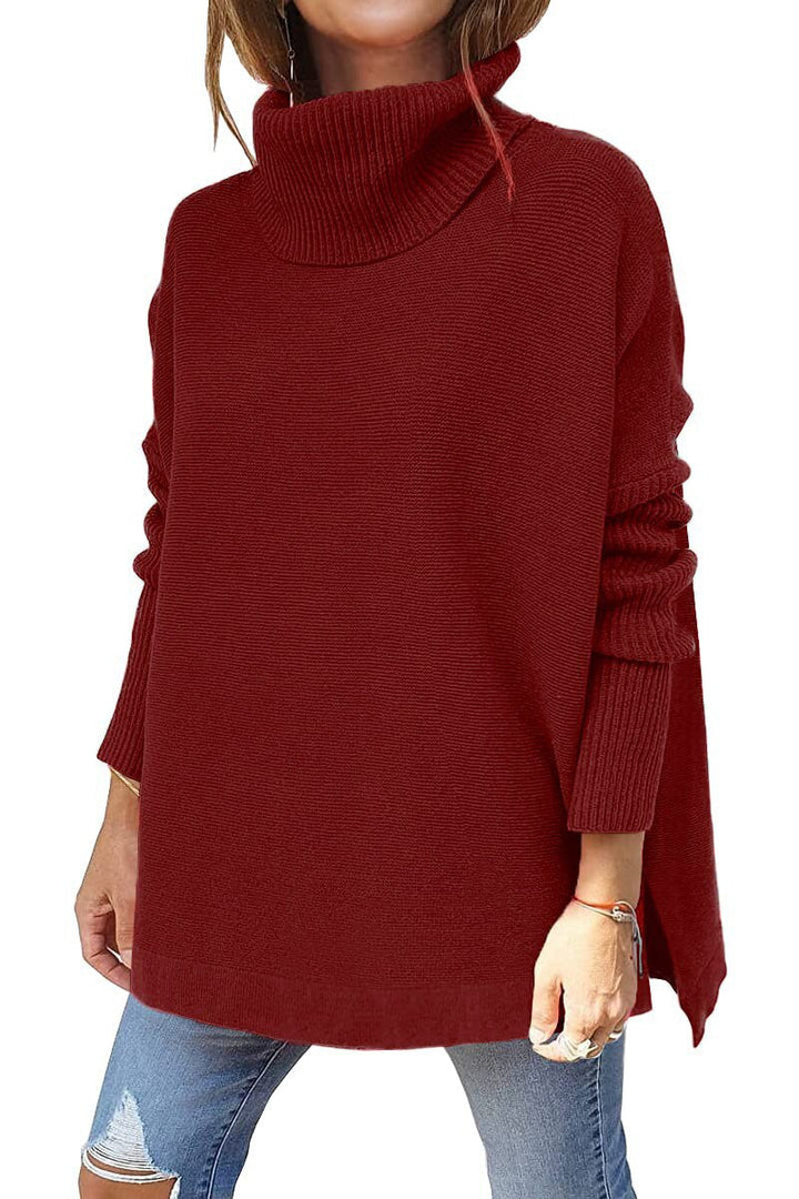 ELENA – Women’s Knitted Stand Collar Sweater