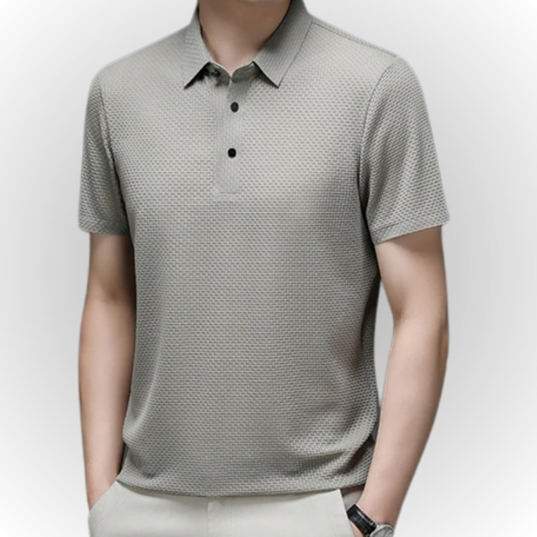 ARON – Textured Men's Polo-Shirt