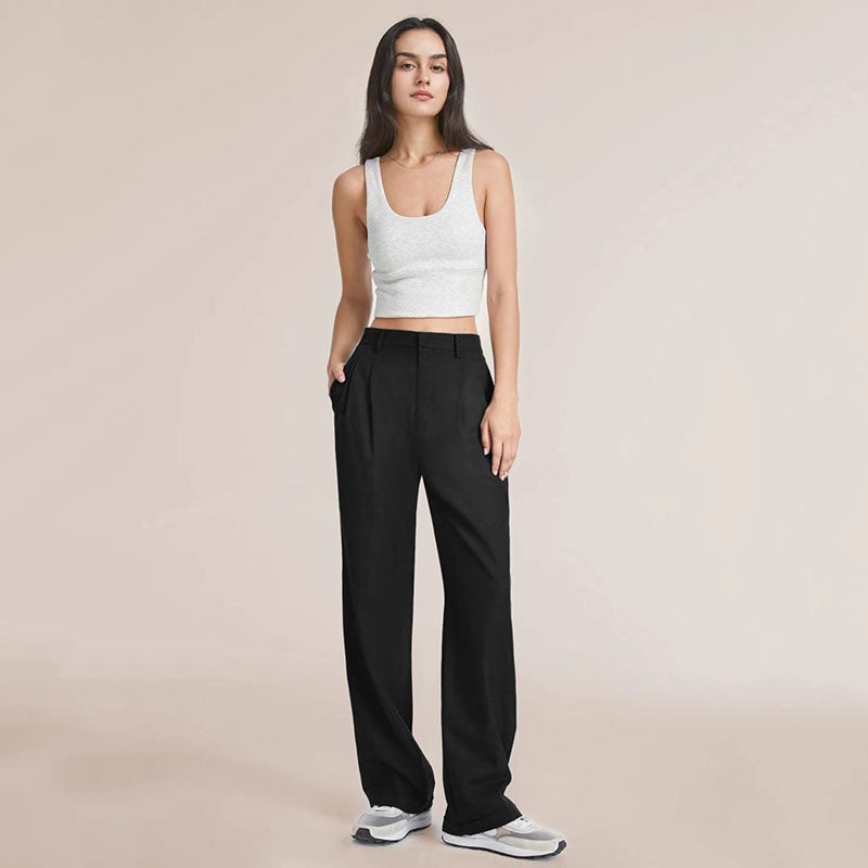 ELARA – Women's High-Waist Wide-Leg Trousers