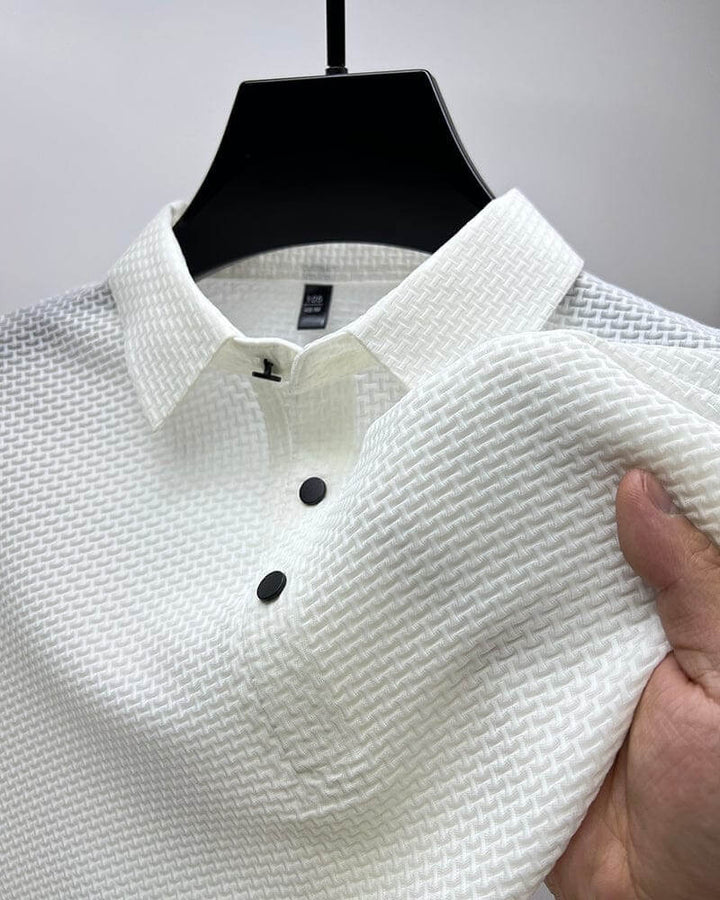 ARON – Textured Men's Polo-Shirt