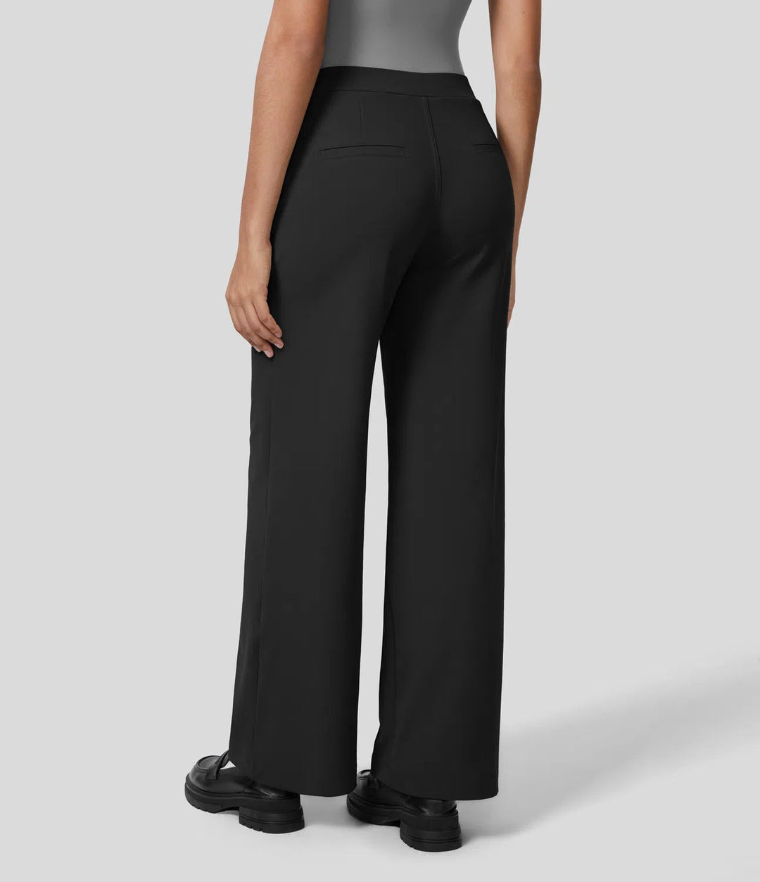 FLEX – High Waisted Wrinkle Free Wide Leg Trousers