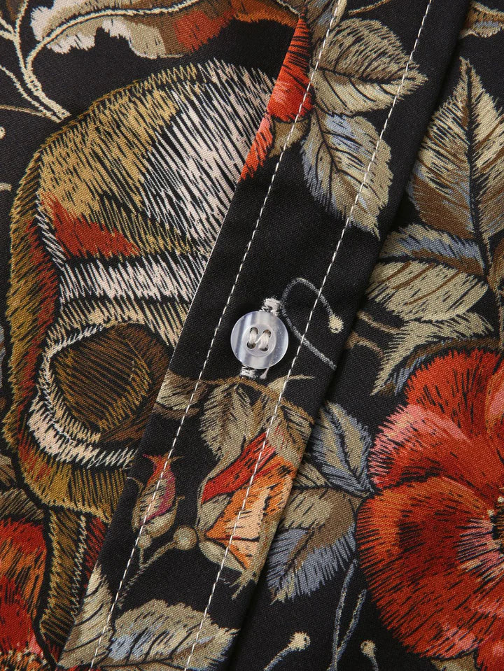 DIEGO – Men’s Rose Skull Print Shirt