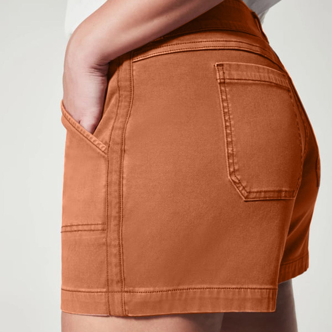 FREDA - Stretch Waist Denim Shorts