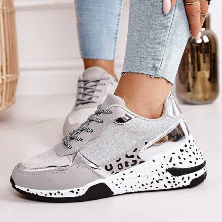 VIR - Women's Multi-Print Leopard Sneakers