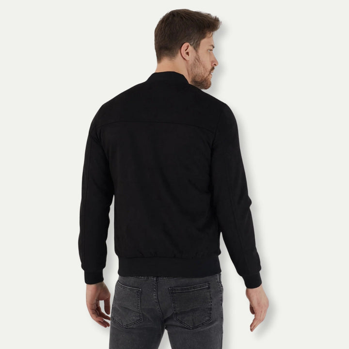 KOSTAN – Men's Suede Bomber Jacket