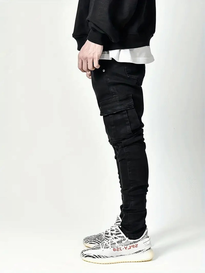 CORTEZ - Men's Skinny Fit Cargo Jeans