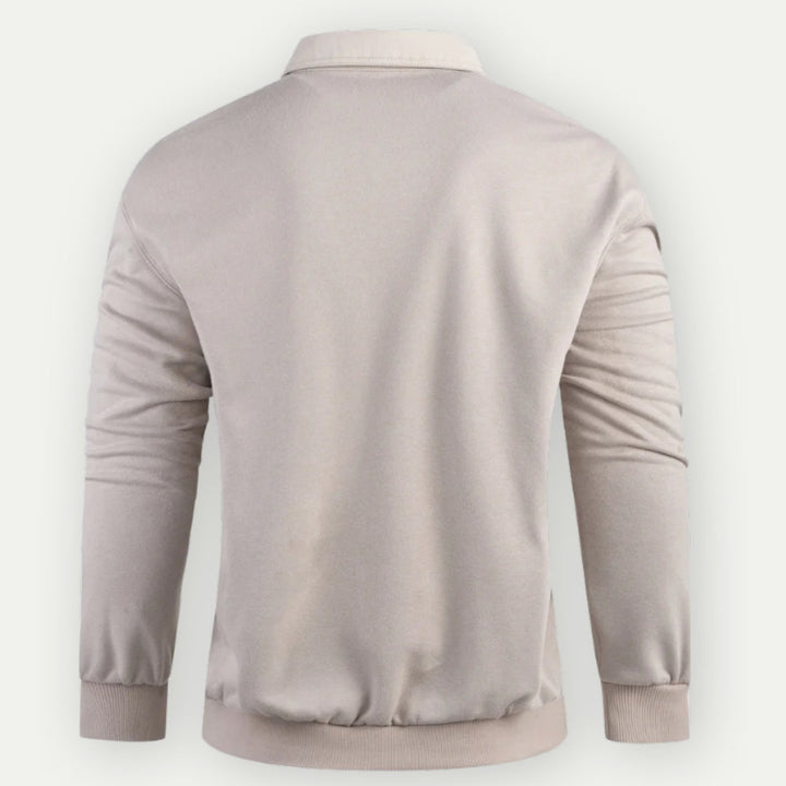 JONAS – Men’s Collared Pullover Sweatshirt