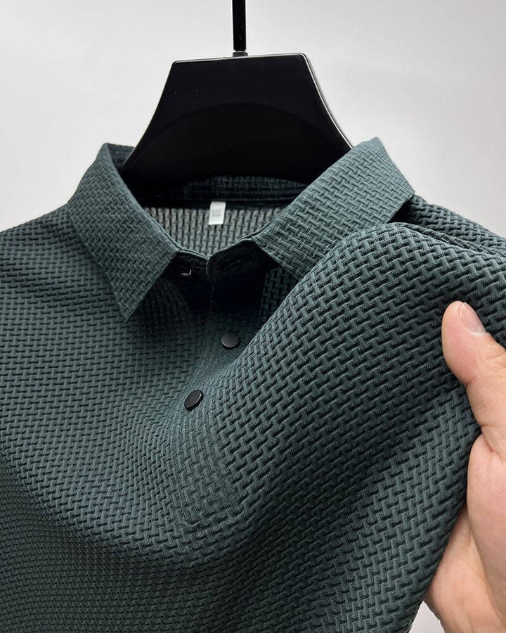 ARON – Textured Men's Polo-Shirt