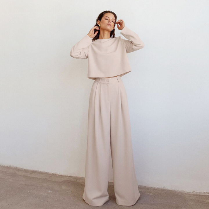 ELLIAN - Women's Two-Piece Palazzo Set