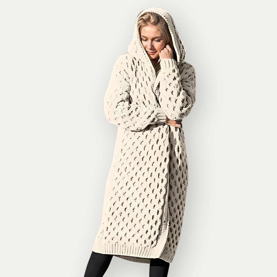 SAIR - Women's Wool Hoodie Cardigan
