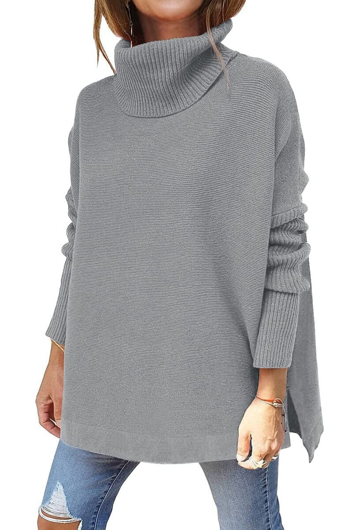 ELENA – Women’s Knitted Stand Collar Sweater