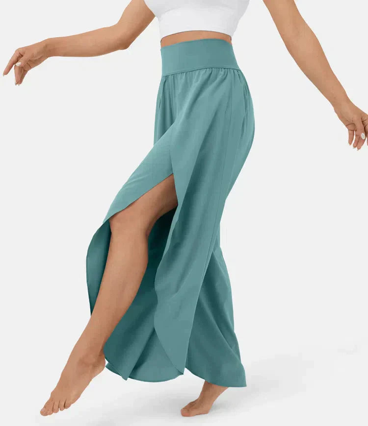 SAIRA – Women's Split-Leg Palazzo Trousers