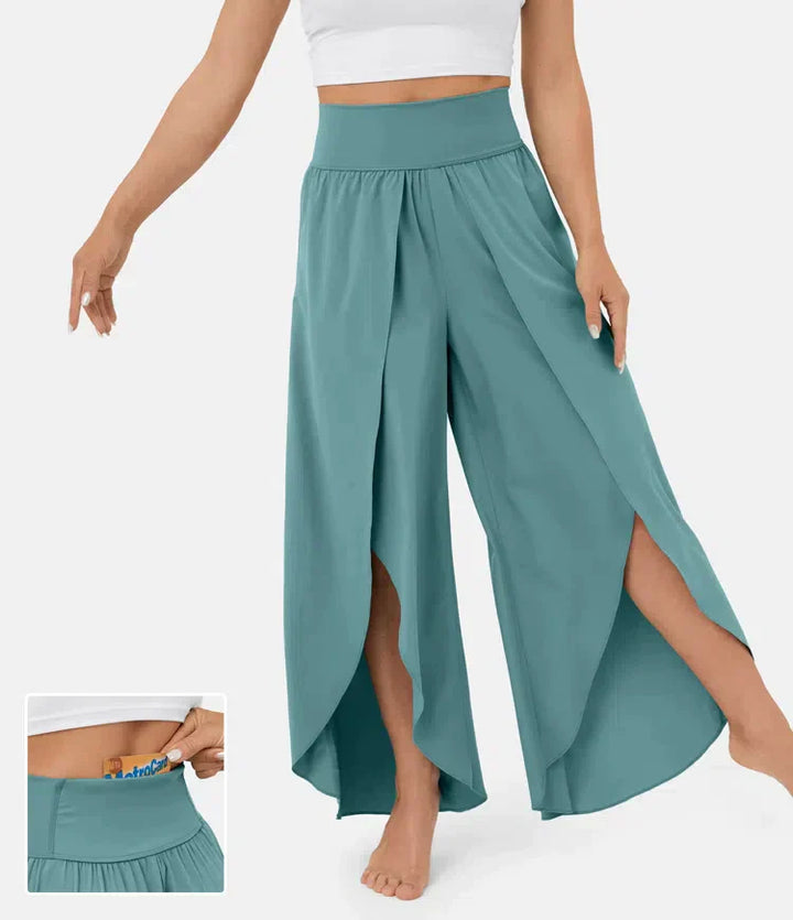 SAIRA – Women's Split-Leg Palazzo Trousers