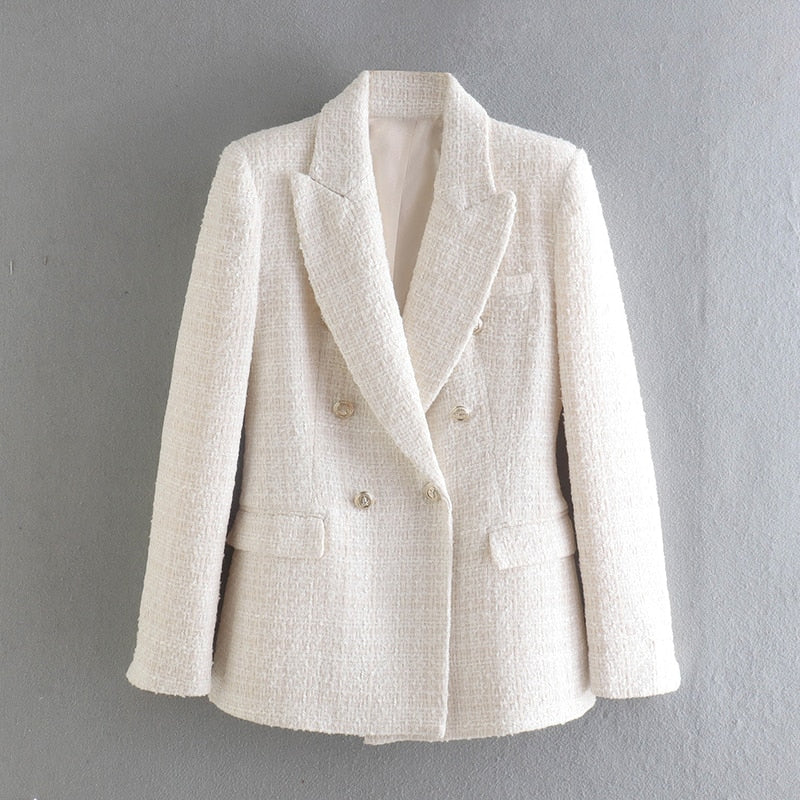 ISALA - Women's Structured Double-Breasted Blazer