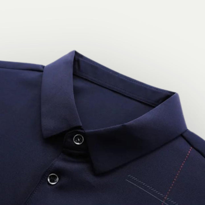 SAUL - Men’s Slim Fit Long Sleeve Polo