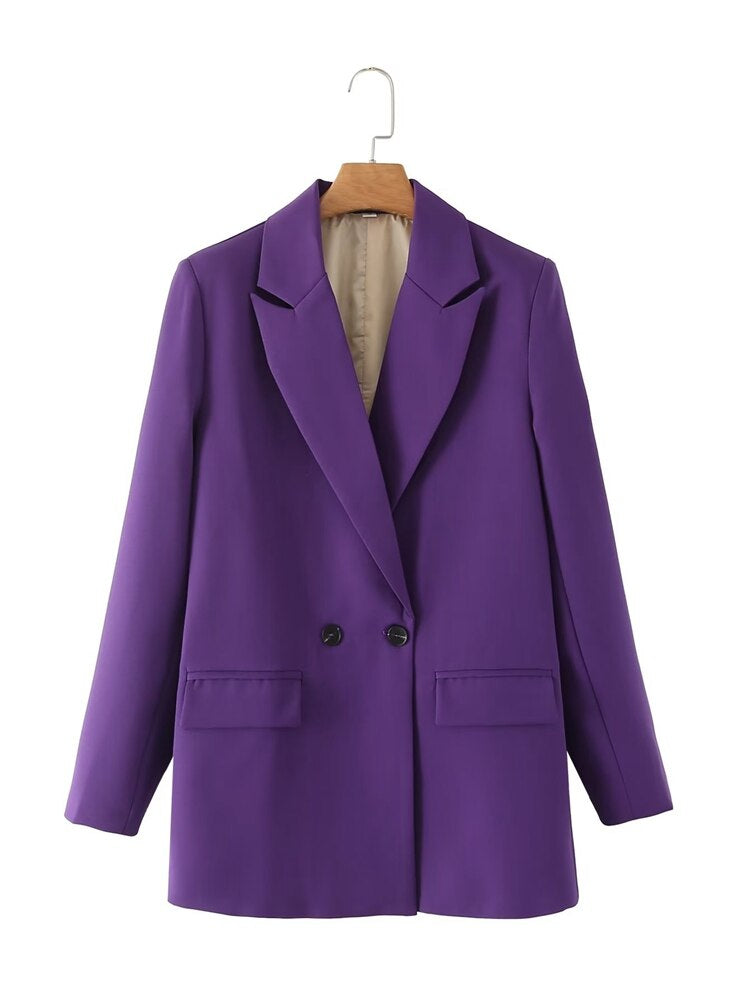 TRAF - Women's Longline Blazer with Slim Fit